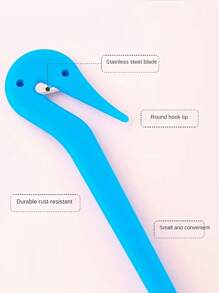 6pcs Disposable Hair Braiding Tools Kit With Rubber Band Cutter - Easy DIY Hairstyle Accessories Fit For All Hair Types, Includes 6 Colored Rubber Bands (Red, Blue, Pink, Yellow, Purple, Black) - Great For Fashionable Braids And Ponytails, Hair Must-Have | Cute Clips Design | Durable Clip Structure