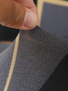 1pc Geometric Lines Printed Elastic Sofa Cover, All-Season Sofa Protector, Home Decor