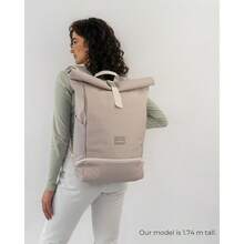 Johnny Urban Roll Top Backpack For Women And Men Allen Large Rucksack For School University Work Laptop Compartment 16 Inch WaterRepellent - Grey - View 2