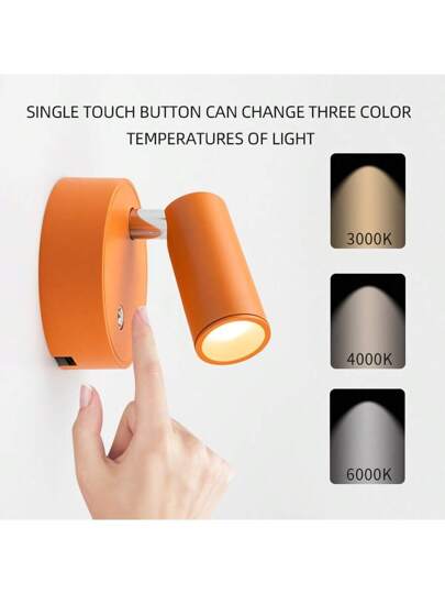 Wireless Magnetic Suction Controlled Charging Wand Lamp, Reading Night Light, Bedroom Lighting, Spotlights view 9