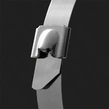 100 tiras de metal de acero inoxidable por bolsa, 70 cm, ampliamente utilizadas, adecuadas para la industria energética, el transporte ferroviario, la industria de construcción naval, la fabricación de maquinaria, etc. - Unitalla - Ver 5