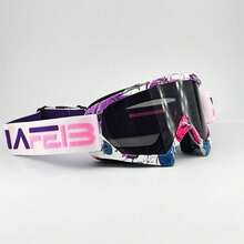 Outdoor Motorcycle Riding Equipment, Motorcycle Goggles, KTM Off-Road Motorcycle Goggles, Adult Skiing Goggles, Riding Windproof And Dustproof Goggles, Outdoor Riding Goggles, Retro Motorcycle Goggles, Mountaineering Goggles, Windproof And Sand Proof Snow Motorcycle Goggles, 1 Pair - Multicolor - View 8
