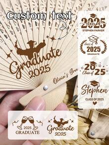 Abanicos personalizados de boda como obsequios/Abanicos plegables de boda/Abanicos para la ceremonia de boda/Favor rústico de abanico de mano/Favor de ceremonia para invitados/Conjunto a granel de abanicos personalizados de boda de madera de sándalo con borla blanca, abanicos de mano para invitados de boda - Multicolor - Ver 7