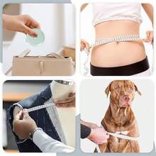 1 Pc Mini Soft Automatic Retractable Dual Scale Ruler, 60 Inch/150 Cm Mini Body Measurement Tape For Sewing Fabric, Numeric Ruler For Body Measurement, Fabric Cutting, Knitting, Sewing, Tailoring Craft - Multicolor - View 6