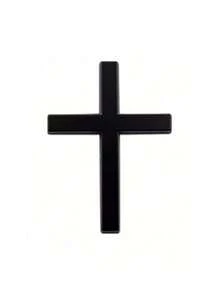 1pc Metallic Cross Car Bumper Sticker, Rear Car Decor, Car Scratch Protection Covering - Multicolor - View 10