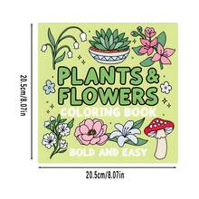 适合14岁以上青少年的花卉涂色书，22页，简单易上手，缓解压力，是万圣节、圣诞节、情人节、生日的完美礼物，适合艺术爱好者，2D设计，圣诞节最佳选择，也是房间装饰、母亲节礼物、妈妈礼物、返校用品的理想之选。 - 單件 - 查看 12