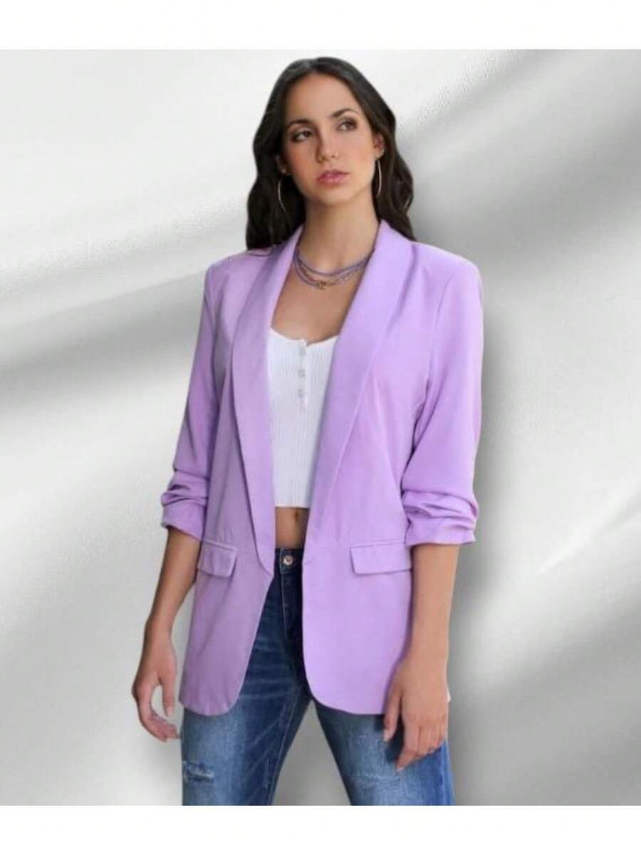 Blazer De Moda - Lila Púrpura - Ver 1