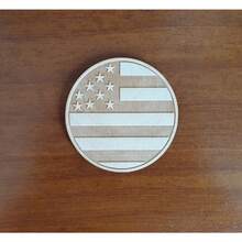 Posavasos de madera personalizados | Agrega tu texto o logotipo | Recuerdos de boda, regalos de inauguración de casa, posavasos únicos para bar | Tapetes de madera - Multicolor - Ver 4