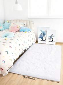 White Carpet Suitable For Living Room, Large Fluffy Bedroom Rug, Large Thick Soft Indoor Baby Carpet, Ivory Carpet For Boys And Girls Rooms, Dorms, Home Decor, Back To School