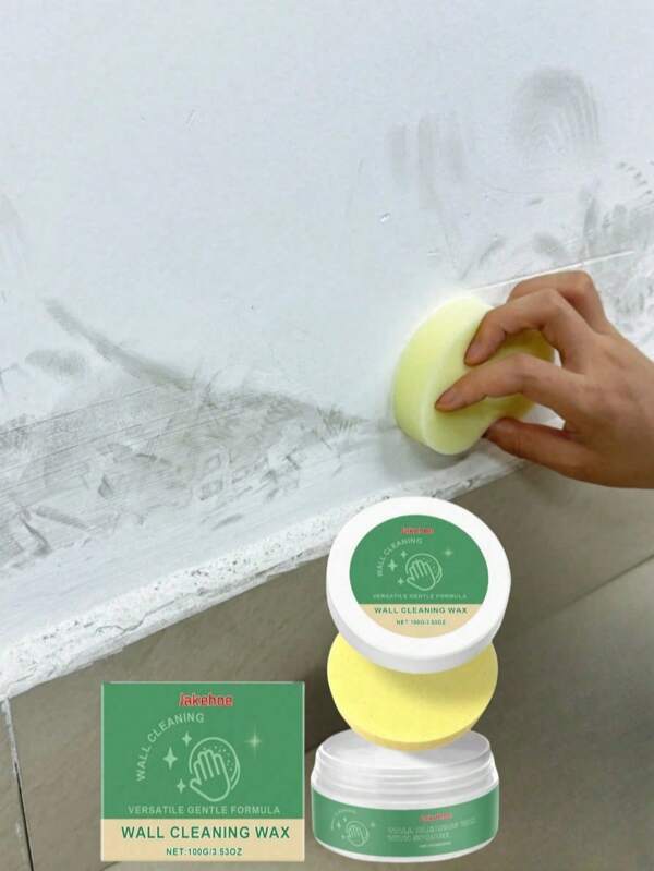 100g Wall Stain Cleaner Paste, Home Use Wall Dirt & Graffiti Cleaning Renovating Cleaning Paste
