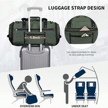 WITZMAN Travel Duffel Bags For Men Large Carry On Weekender Overnight Bag 3 In 1 Backpack With Shoe Compartment B693 Army Green - ArmyGreen - View 5