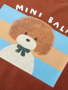 mini bala Boys' And Girls' T-Shirt Summer Non-Sweat Baby Cool Antibacterial Short Sleeve T - Brick Red - View 7