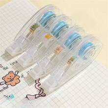 4 pièces/1 set Stylo adhésif double face à haute viscosité sans trace, utilisé pour les journaux, les fournitures scolaires, les marqueurs de couleur, les agendas, les cadeaux pour les amis, la rentrée des classes