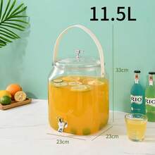 1pc Cold Water Dispenser With Faucet, Beverage Bucket Without Stand, Lemon Water/Tea Bucket, Juice Jar, Boxed Delivery, Non-Deformable