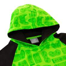 Harry Bear Gamer Hoodie | Gaming Hoodies For Boys | Boys' Hoodies | Hooded Sweatshirt | Official Merchandise - Green - View 4