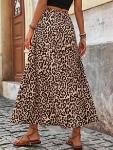 Women Leopard Print Skirt, Fashionable For Summer