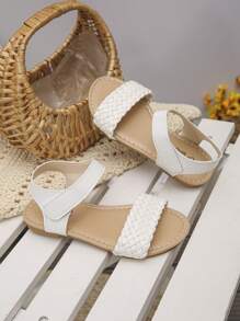 Kids' Summer Flat Sandals, Best-Selling Retro Roman Sandals, Suitable For Beach Play, Vacation, Sightseeing, Casual Home Wear