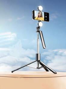 Asta per selfie telescopica pieghevole portatile in lega da 170 cm/66,9 pollici con supporto per telefono cellulare, telecomando Bluetooth, rotazione a 360°, anti-shake, adatta per riprese video e registrazione della vita quotidiana