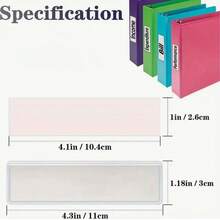 40PCS Self-Adhesive Label Holders | Clear Plastic Organization Tags For Shelves, Drawers & Storage Boxes | Multipurpose Shelf Labels For Home, Office, Supermarket (Transparent, Long Edge Open) - Multicolor - View 7