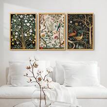 1/3pcs Eupfora Botanic Painting Canvas Wall Art, Abstract Nature Oil Painting, Gallery Wall Art, Boho Decor, Nature Framed Art, Modern Home Wall Decor, Unframed/Framed ,Wall Art With Frame - Multicolor - View 5