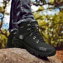 Men's Waterproof Non-Slip Outdoor Hiking Shoes, Warm Trekking Climbing Shoes