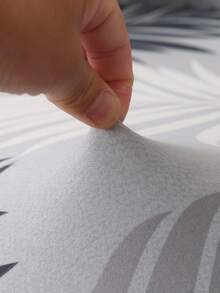 1pc Black & Gray Feather Print Stretch Sofa Cover, Suitable For All Seasons, For Living Room Sofa Protection And Home Decor - Dark Grey - View 7