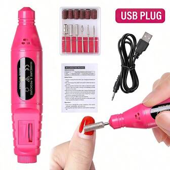 CIRI Nail Drill Machine Manicure Machine Apparatus For Manicure Pedicure Kit Electric Nail File With Cutter Nail Tool Electric Nail Drill Machine Mill Cutter Sets For Manicure Nail Tips Manicure Electric Nail Pedicure File