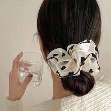 3pcs/1pc Solid Color Casual Street Style Polyester Scrunchies With Zipper Elastic Hair Ties, Multipurpose For Keys, Cash, Earphones, Lipstick, Brushes, Skincare, Phone, Coins, Small Items, For Home, Gift, Holiday & Festival Usescrunchy Hair Ties