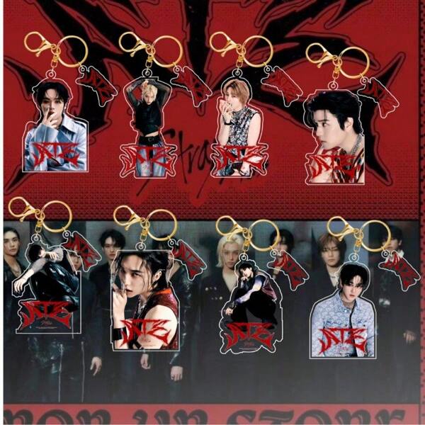 bandai New Album "ATE" New Acrylic Keychain For Peripherals,Keychain Accessories, Suitable For Fans To Use And Collect