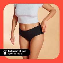 Thinx All Period Underwear - Absorbency - Black Briefs - Black - View 4