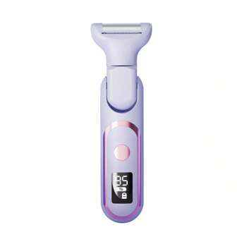 Rasoio elettrico 5 in 1 per donna, ricaricabile e senza fili per uso bagnato e asciutto, trimmer per corpo, naso, capelli, viso, sopracciglia, gambe, ascelle, ottimo per regali e uso domestico
