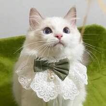 Cute Cat Bow Collar Breakaway Floral Aesthetic Cats Bowtie Collar Bow Tie With Bell For Indoor Cats Kitten And Small Dogs Puppies For Small Pets Cat Accessories