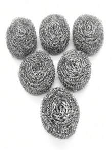 12 Confezioni di spugnette metalliche migliorate - antiruggine, diametro 6cm, facili da pulire stoviglie, padelle e forni, detergente in acciaio inossidabile di alta qualità, tampone di pulizia in metallo, tampone morbido in filo, prodotto per la pulizia della cucina, prodotto per la pulizia intensiva, commerciale, domestico, multiuso, adatto per una pulizia intensa in ristoranti e cucine domestiche, pentole, ciotole, piatti, stufe, lavandini, prodotti per la pulizia della cucina duraturi e antiruggine.
