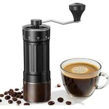 RAF Mini Manual Coffee Grinder With 40 Adjustable Settings, Portable Hand Coffee Bean Mill With 30g Capacity, Conical Burr Coffee Grinder With Crank For Travel, Camping, Office, Espresso, Pour Over, Etc