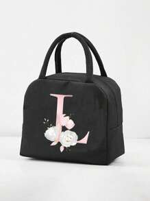 Isolierte Lunch Tasche mit Bären Muster auf der Vorderseite und A-Z Buchstaben Muster auf der Rückseite, isolierte Lunch Box Tasche, Lunch Kühltasche mit dickem Alufolie, Picknik Kühltasche, tragbare Lunch Box Tasche für Arbeit und Outdoor, Lunch Tasche, Arbeits-und Schultasche, Lehrer Aufbewahrungstasche, Klassenzimmer Tasche, Klassenzimmer Aufbewahrungstasche. Geschenke für Frauen, Geschenke für Männer.