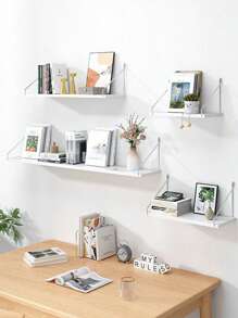1pc Natural Style Wooden Wall Mount Storage Rack, New Aesthetic Functional Bathroom Storage Rack, Combining Beauty And Practicality