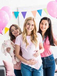 10pcs Baby Shower Pacifiers Necklace,Acrylic Baby Pacifiers Party Favors Pacifiers Charm Pacifiers Necklace For Baby Shower Party Decorations Table Scatter, Pink Baby Shower Family Decorations Gifts,Gender Reveal Decorations,Graduation Decoration,Party Supplies,Perfect Gift For Kids,Wedding,Christmas Mother's Day Graduation - Multicolor - View 7