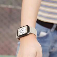 CTPOR 1pc Nylon Stretch Band Buckle Loop Sport Strap Compatible With Watch Band Compatible With Apple Watch Strap 38mm 40mm 41mm 42mm 44mm 45mm 49mm, Soft Silicone Waterproof Strap Compatible With Watch Strap Compatible With Apple Watch Series Ultra 8 7 6 5 4 3 2 1 SE Women Men Parts Replacement