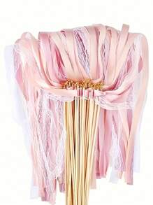 10/20Pcs Lace Fairy Wands With Lace Streamer And Bell Ideal ,Party Wand Party Favors Streamers Ribbon Sticks Magic Fairy Wands For Wedding Decors Best Gifts, Wedding Decor, Home Decor, Room Decor Bride Birthday Graduation Birthday Decorations Party Decorations Bachelorette