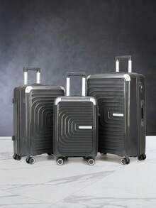 3pcs/Set 20+24+28 Inch Lightweight Spinner Luggage Set, Quiet Password Suitcase With Durable Wheels, Travel Trolley Case Vacation Travel Accessories Summer Travel Essentials - Multicolor - View 9