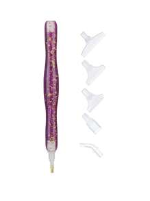6Pcs New 5D Diamond Drawing Art Pen DIY Handmade Resin Diamond Painting Pen Tools Efficient Diamond Art Pens Tools For DIY Diamond Rhinestone Painting Crafts Making Tool Supplies Comes With 6 Replacement