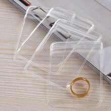 10/20/30 Pcs/Pack Transparent PVC Jewelry Bags, Anti-Oxidation Zipper Storage Pouch - Clear - View 1