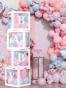 约 5.9 英尺（1.8 米）- 金属背景支架带白色拱形盖，氨纶，婴儿送礼会贴花标志 - 性别揭示女孩或男孩婴儿送礼会贴花标志，婴儿送礼会怀孕墙面装饰 - 彩色 - 查看 14