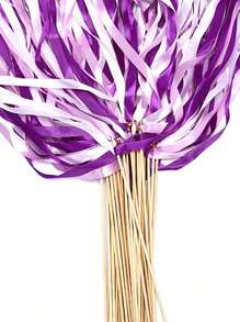 10/20Pcs Purple Fairy Wand Magic Sticks With Bells & Ribbons - Wedding Decorations, Party Supplies, Interactive Play, Perfect For Bridal Showers, Birthday Parties, Baby Showers, And Festive Celebrations Summer Gifts Beach Back To School School Supplies Room Decor