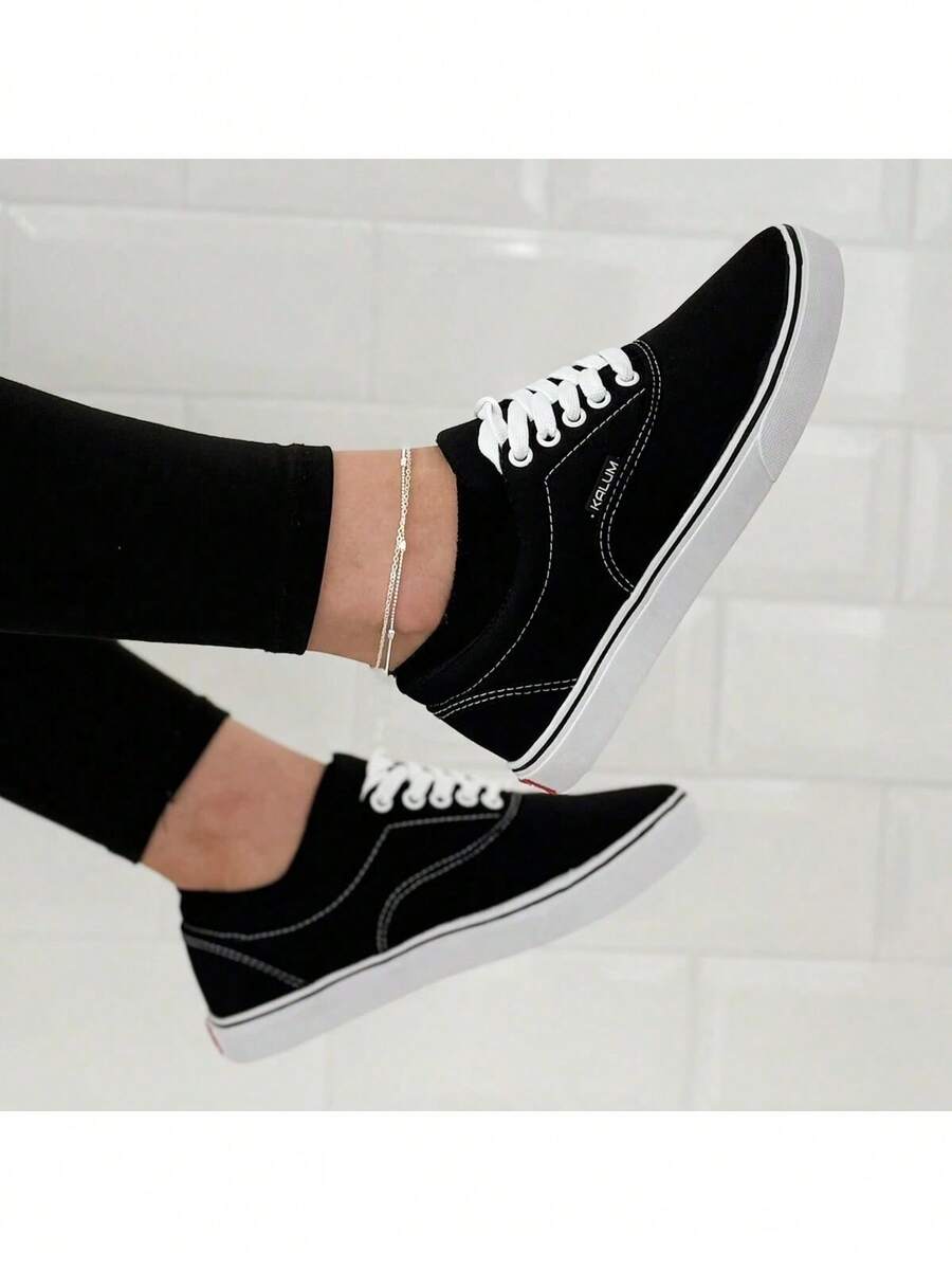 Traditional Old Men's And Women's Sneakers, Comfortable, Shipping In 24 Hours! - Đen và trắng - Xem 1