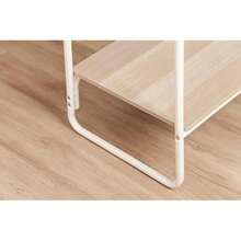 Bedroom Storage Metal Clothes Rack Wardrobe With Shelf Coat Rack 1 Level White Dressing Clothes And Shoes Entrance Easy Assembly PI-B5M - White1 - View 5