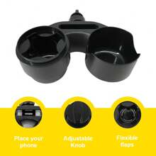 1 PC Universal Baby Stroller Snack Tray | Stroller Cup Holder | Silicone Arms Grip Bumper Bar | Stays In Place | Stroller Tray Attachment With Cups Holder For Baby Toddler | Stroller Accessories