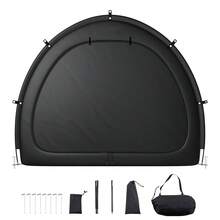 Bike Storage Tent, 4 To 5 Bikes, Outdoor Spacious Bike Storage Tent With Ventilated Window, Waterproof Fan-Shaped Bike Tent With High Strength Fiberglass & Dual Zippers, Fit For Bicycle - 5.6*7*5ft Unilateral Door - View 8