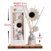 1 Stück weißer keramischer duftloser Ölverdampfer, Rattan Keramik Verdampfer für ätherische Öle für Zuhause, Hotel, Badezimmer, Lufterfrischer (Der Anhänger ist nur zur Dekoration, kann mit dem tatsächlichen Produkt verwendet werden, kein Anhänger)