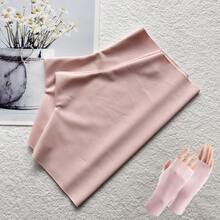 1 Pair Unisex Summer One Size Fingerless Glove, Elastic Ultra-Thin Fabric Breathable And Cool, Available For Running Cycling Fishing Hiking Camping Outdoor Sports